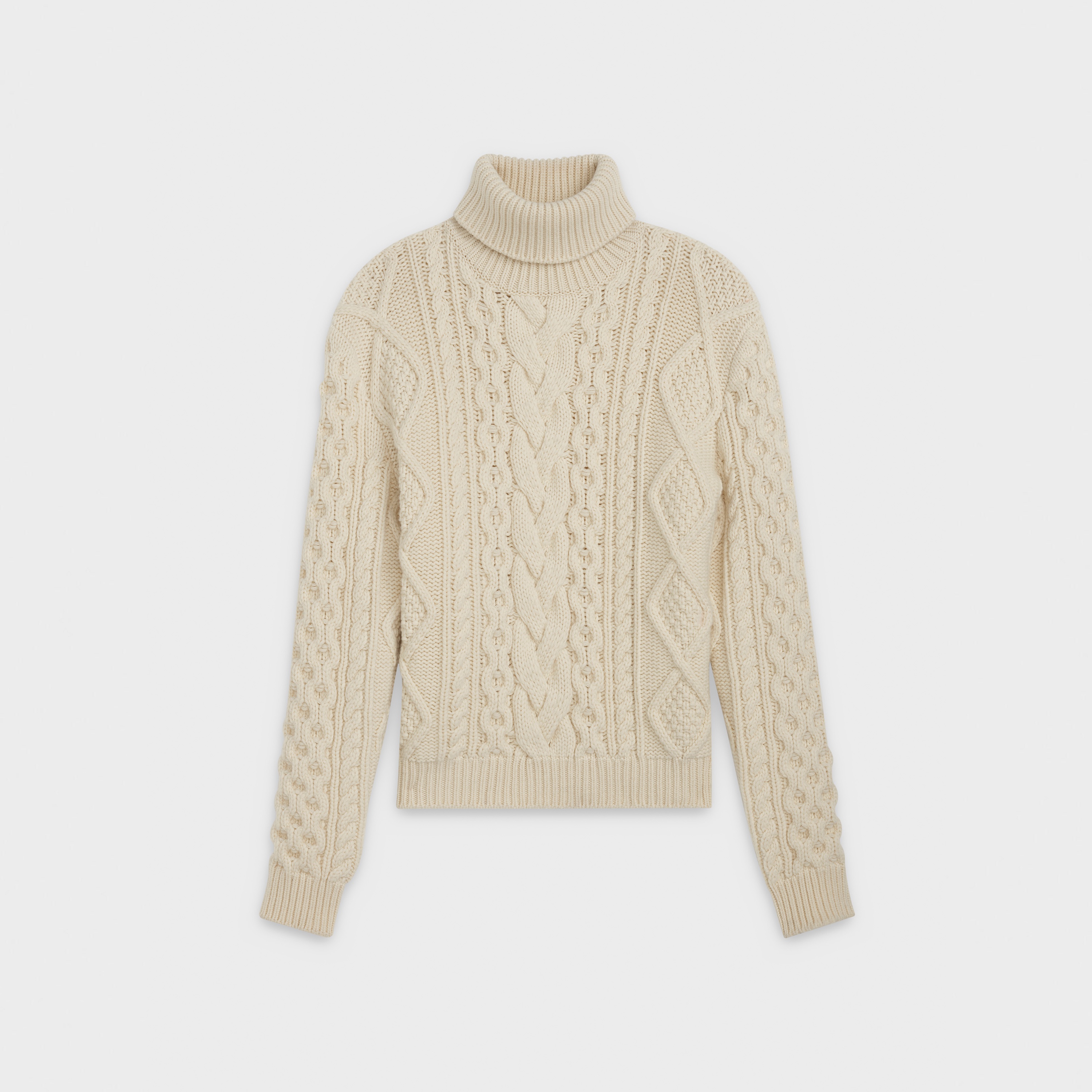 TURTLENECK SWEATER IN WOOL AND CASHMERE - 1