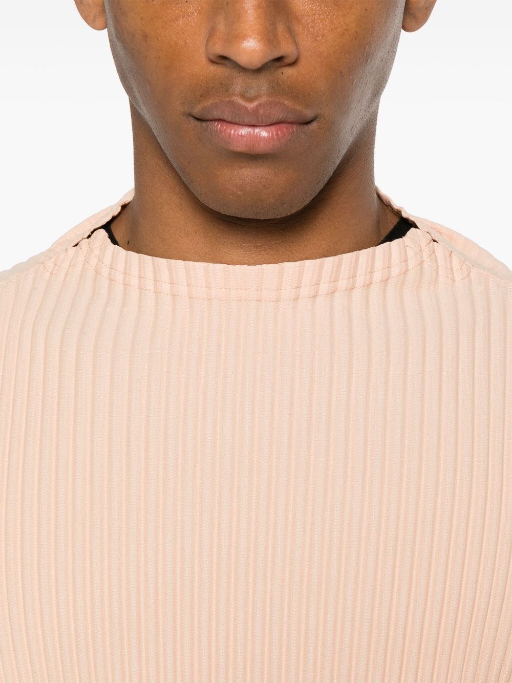 plissé-effect T-shirt - 5