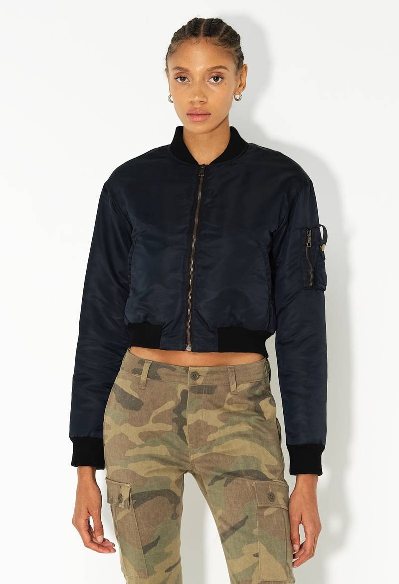 HUNTER CROPPED BOMBER 1
