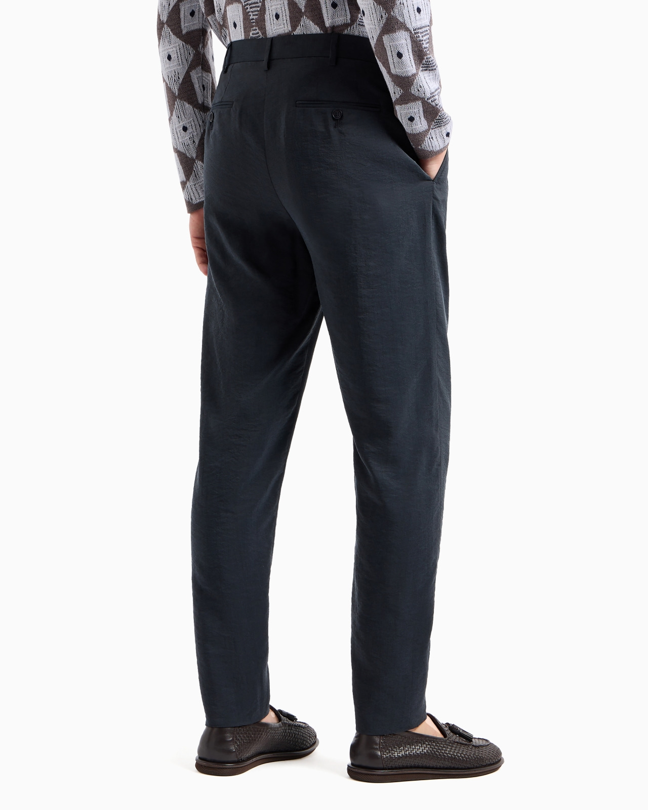 Two-dart trousers in silk-blend twill - 3