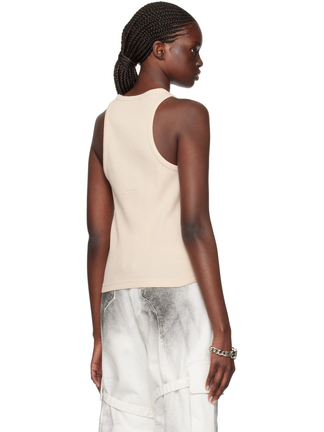 Beige Patch Tank Top - 4