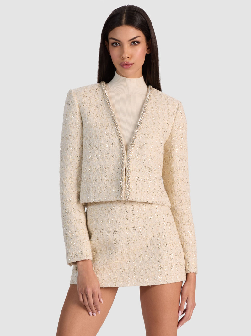 KIDMAN EMBELLISHED TWEED JACKET 2