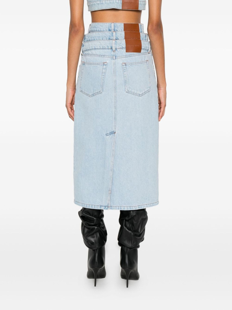 triple layer denim skirt 4