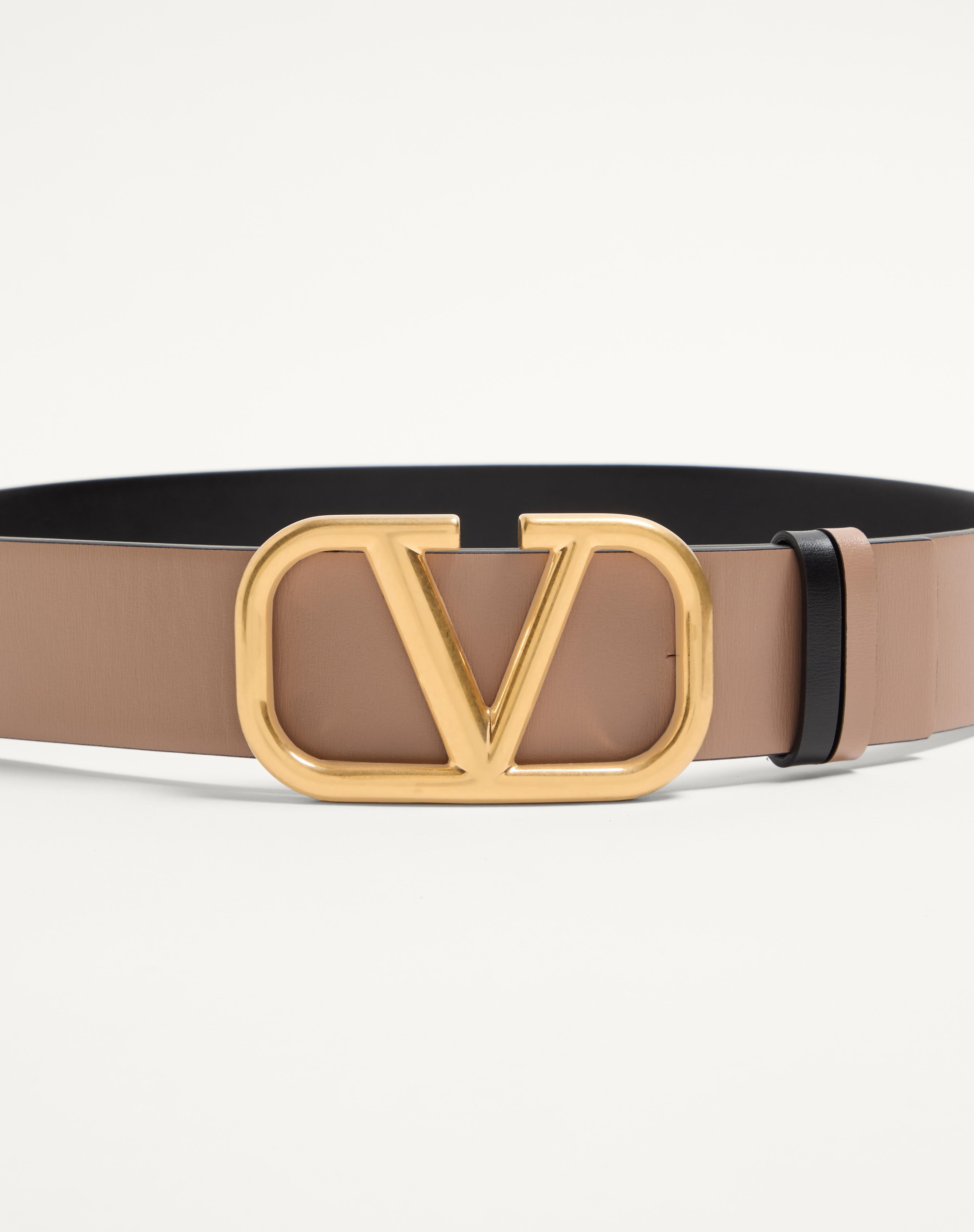 REVERSIBLE VLOGO SIGNATURE BELT IN GLOSSY CALFSKIN 40 MM - 3