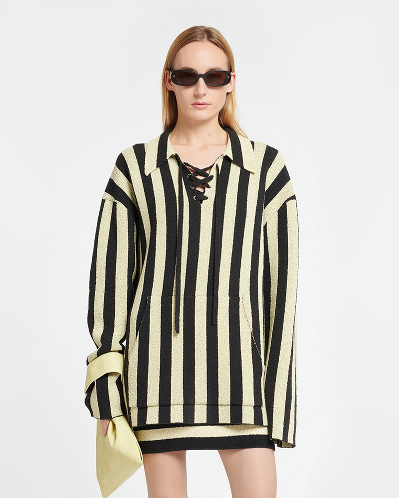 Nanushka Striped Terry-Knit Sweater outlook