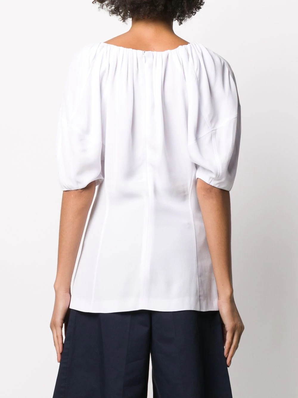 full sleeve pleated T-shirt - 4