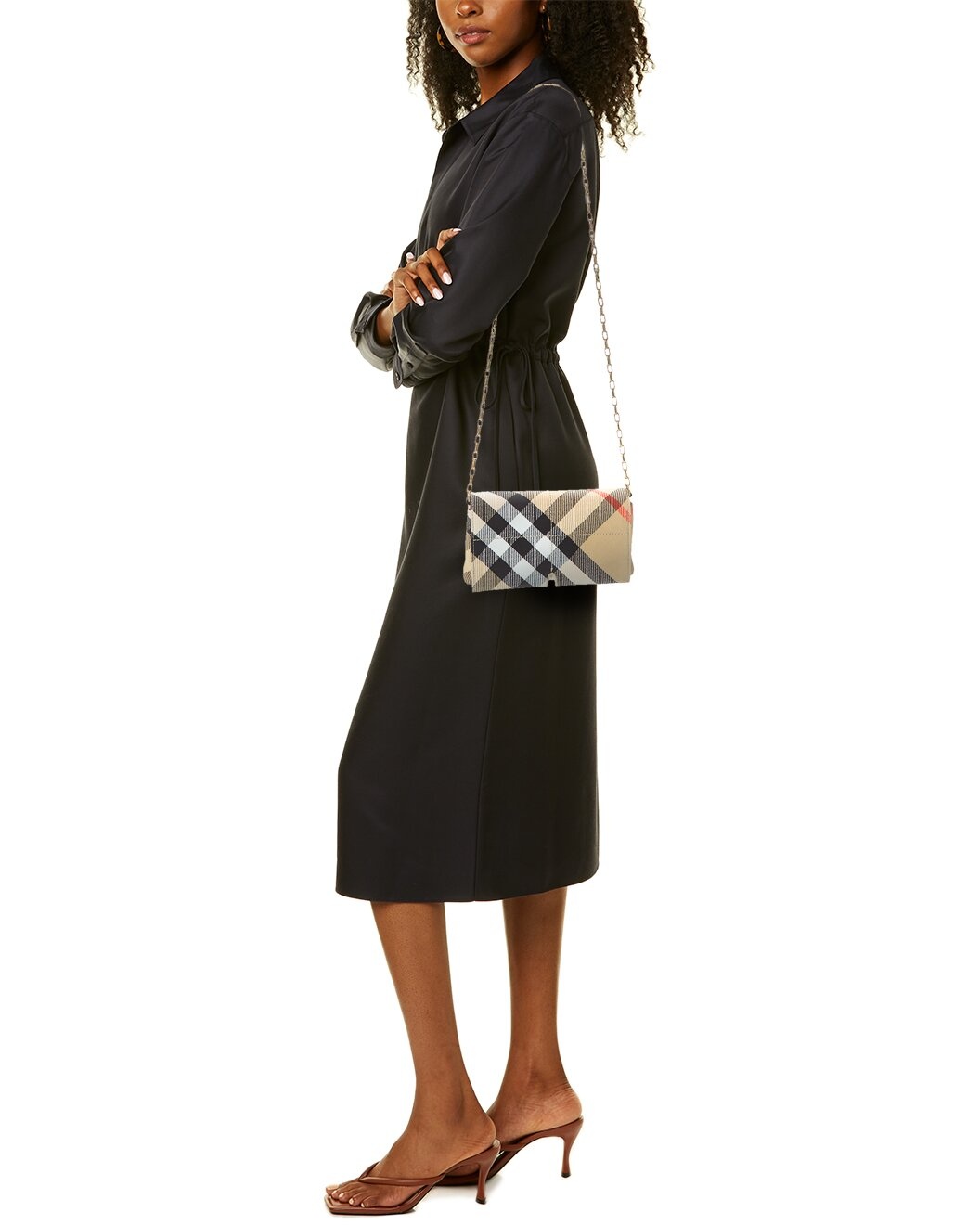 Burberry Snip Mini Canvas Wallet on Chain - 4