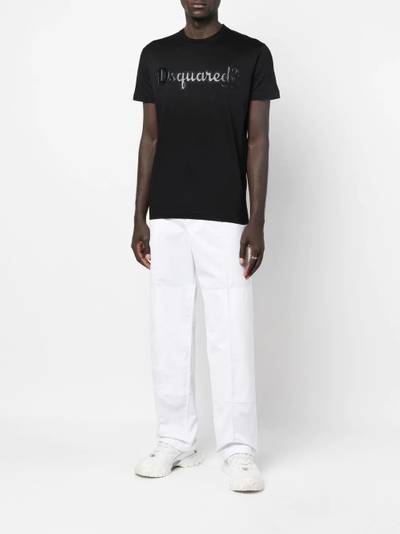 DSQUARED2 debossed-logo cotton T-shirt outlook