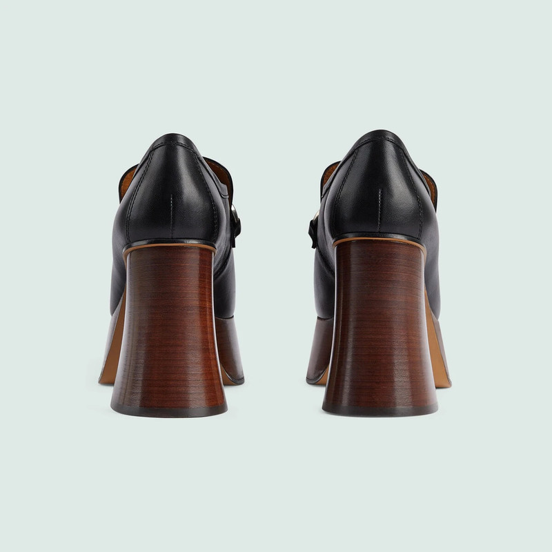 GUCCI Women's platform loafer with Horsebit outlook