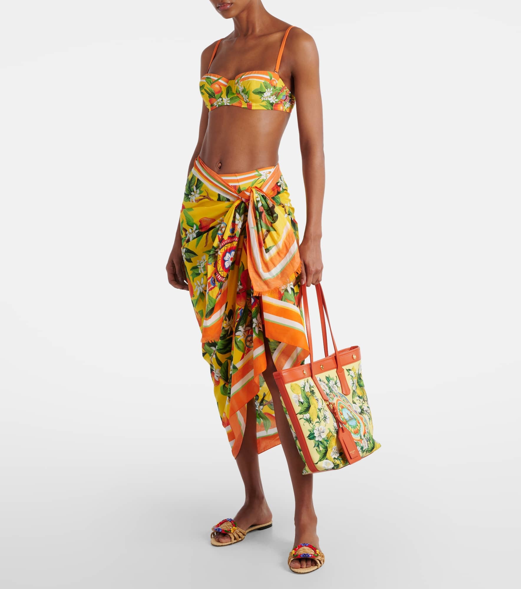 Floral Large basket bag - 5