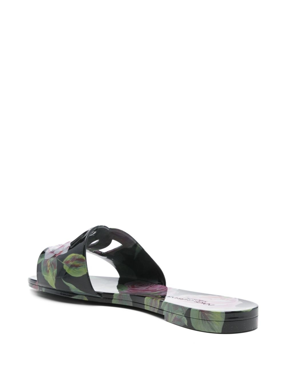 floral-print slides - 3