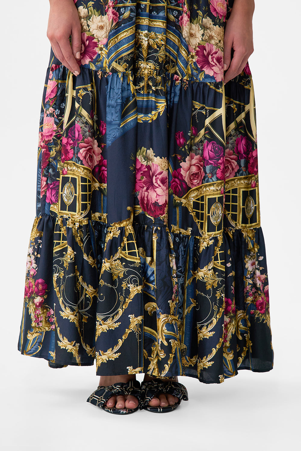 HIGH WAISTED TIERED SKIRT - 6