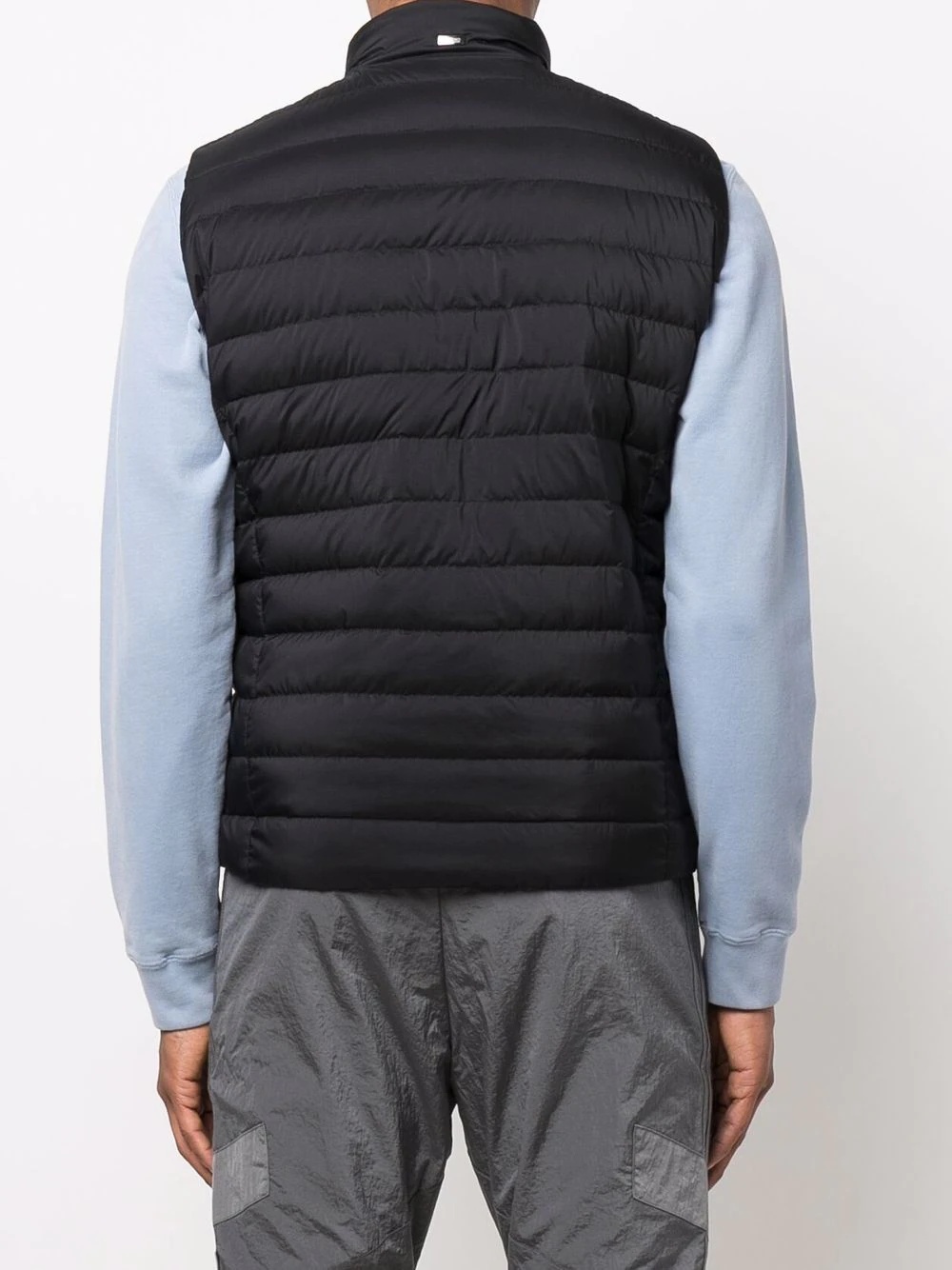 high-neck padded down gilet - 4