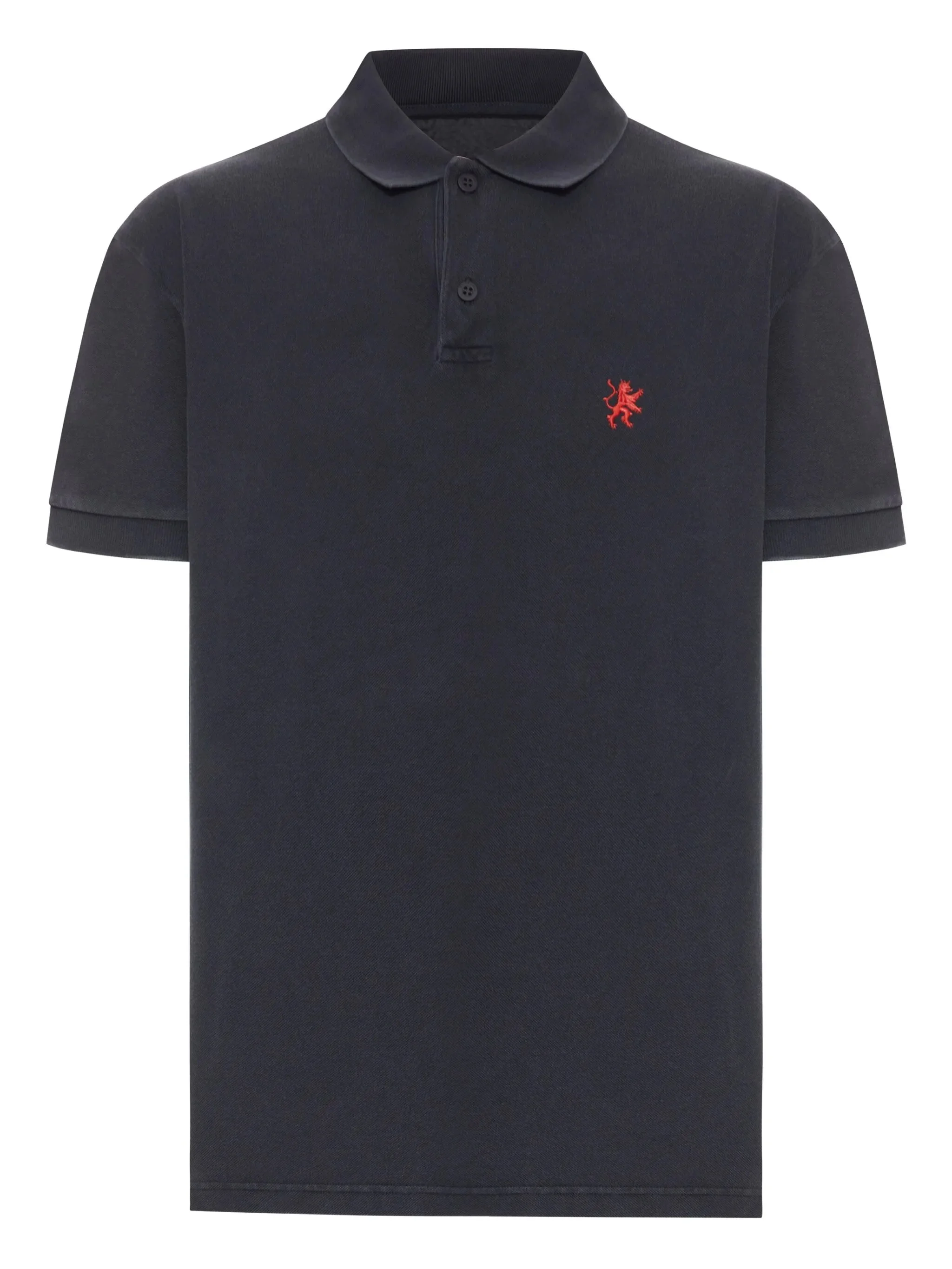 Balenciaga Lion-embroidered Piqué Polo Shirt - 1