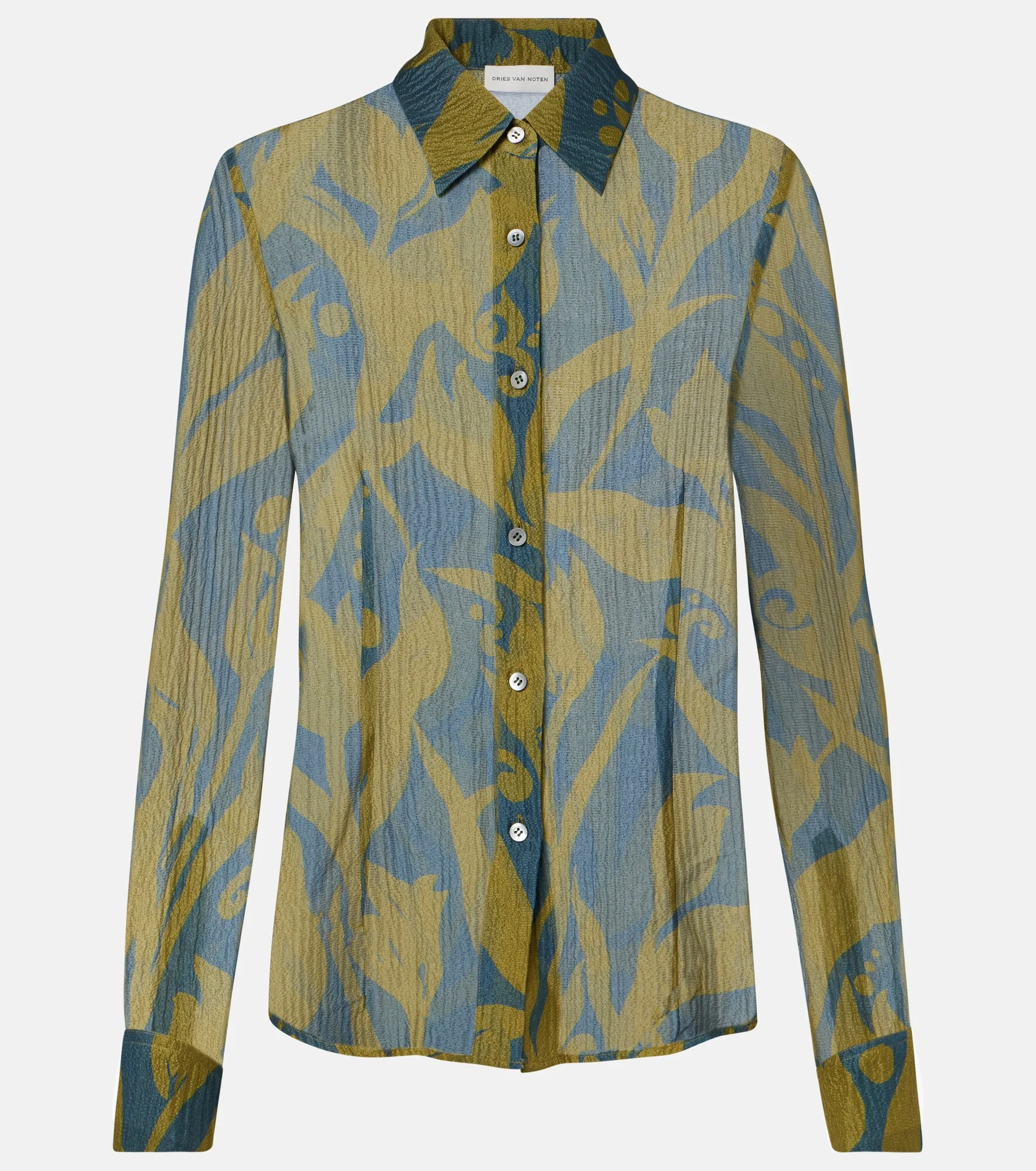 Printed silk shirt - 1