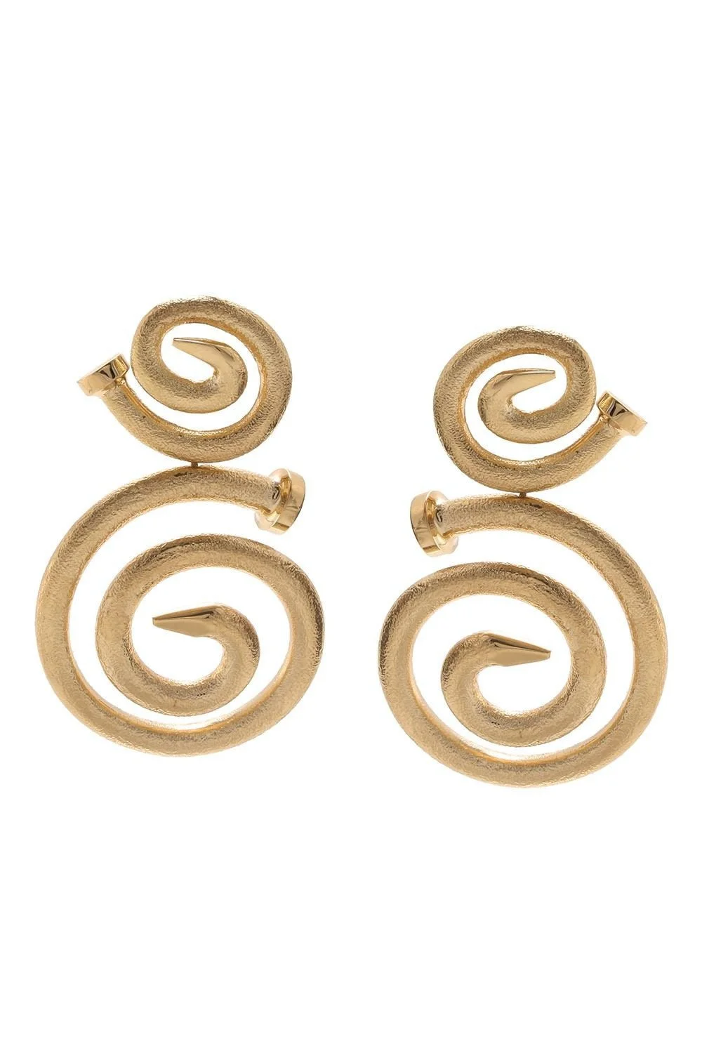 Spiral Nail Earrings - 1