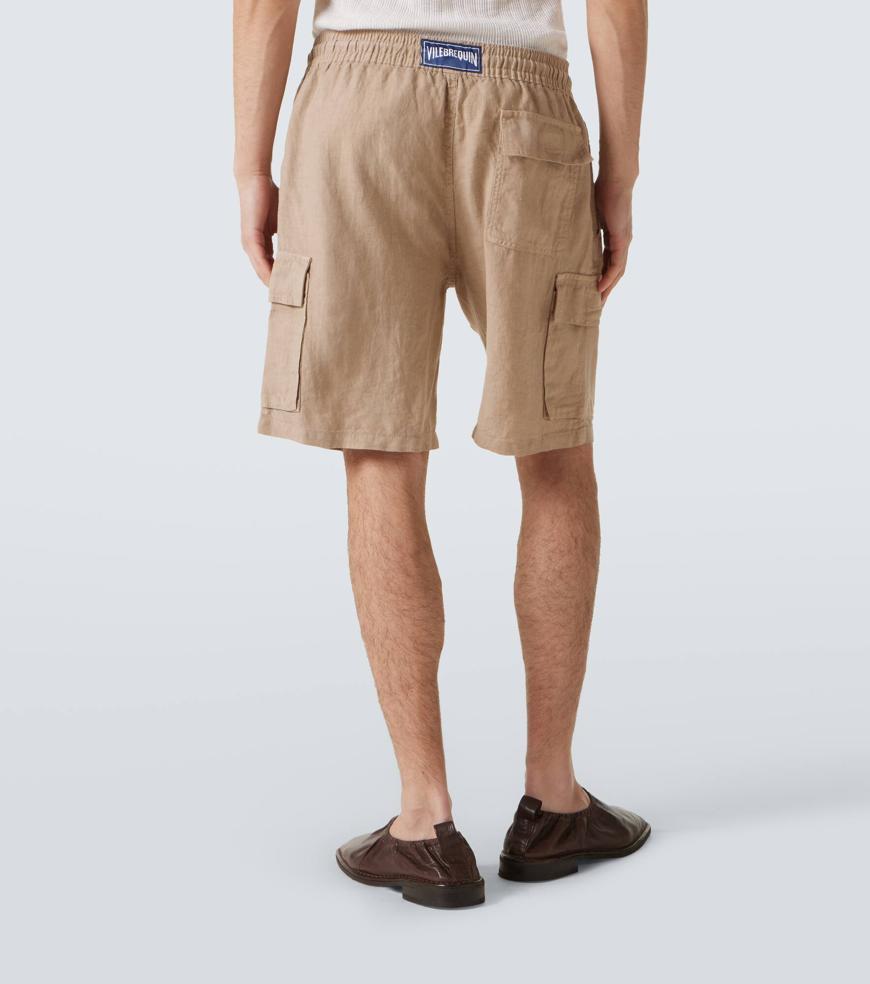 Baie cargo linen shorts - 4