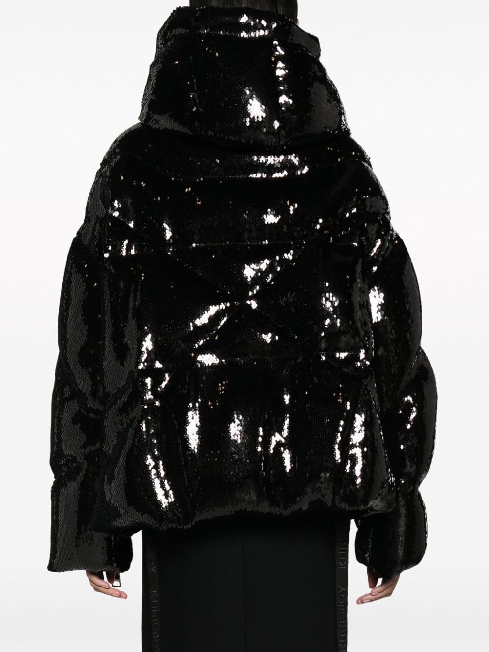 sequined padded jacket - 4