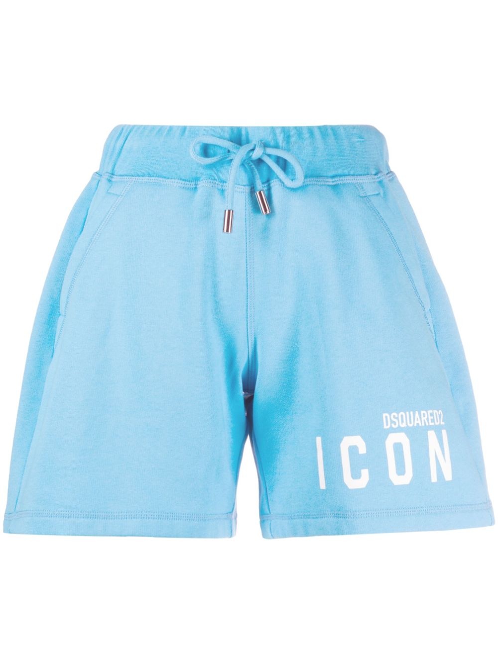 Icon logo-print track shorts - 1