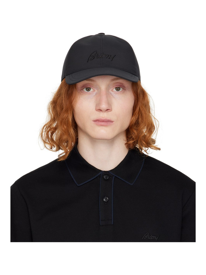 Navy Embroidered Cap - 1