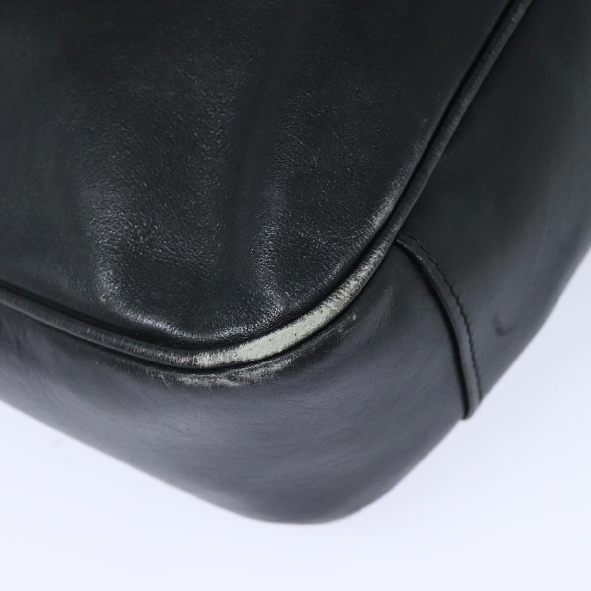 GUCCI Bamboo Hand Bag Leather Black Gold 001 1705 001 1705 - 16