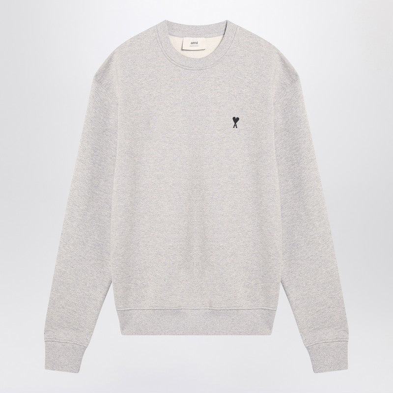 Ami Paris Grey Ami De Coeur Sweatshirt Men - 1