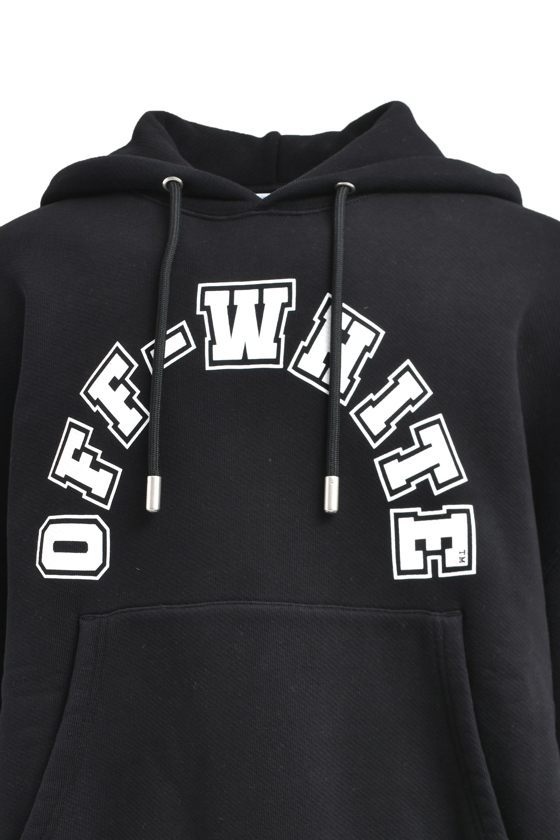 FOOTBALL OVER HOODIE / BLK WHT - 5