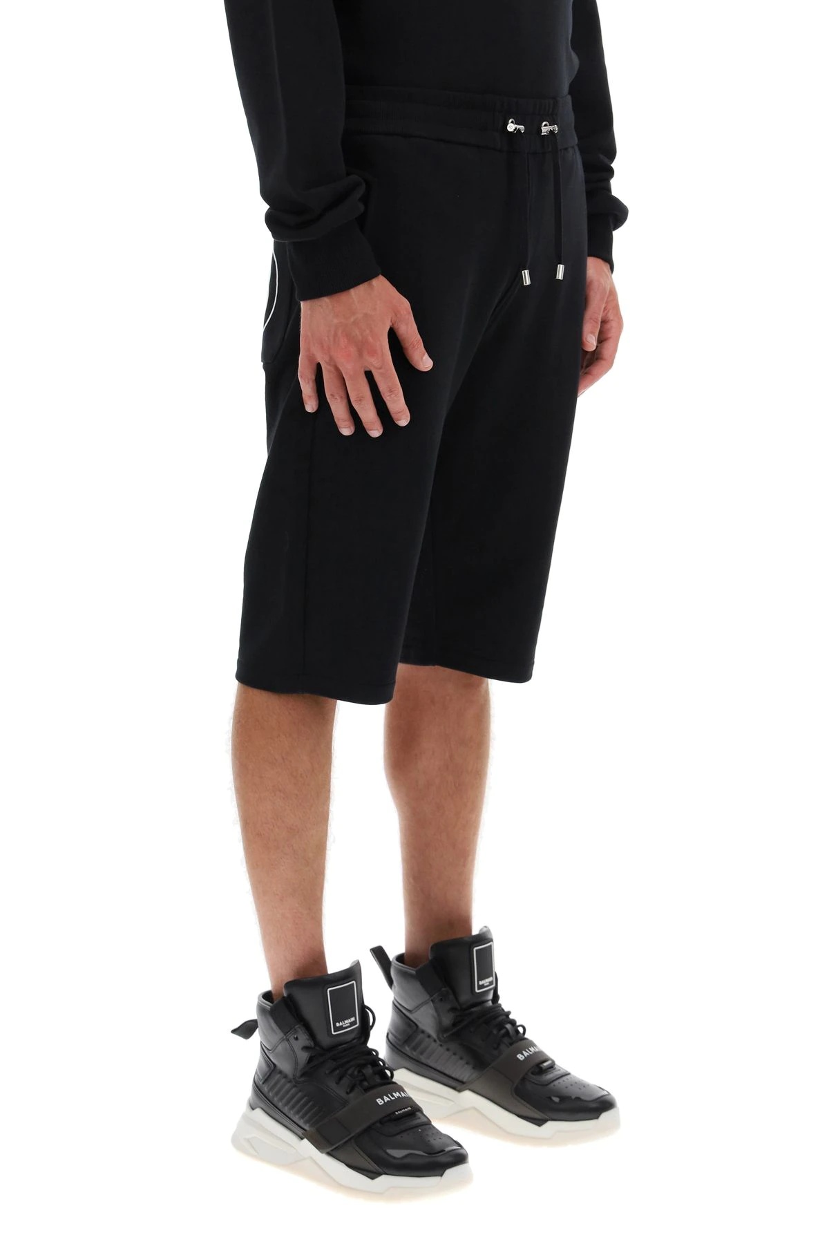 SHORT SWEATPANTS WITH FLOCKED LOGO - 3