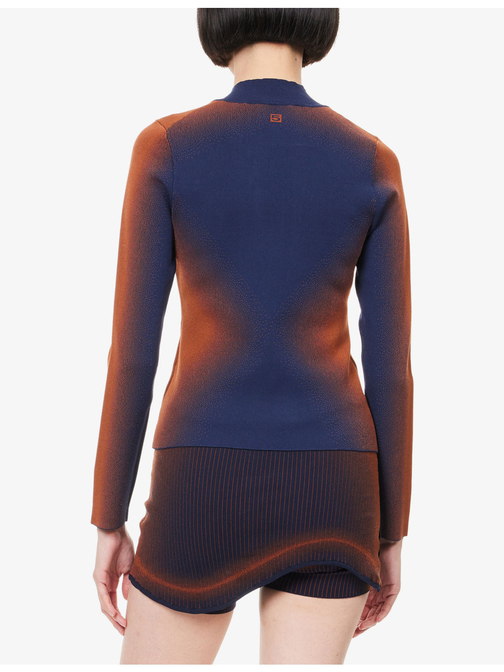 Heat Tech Graphic-Pattern Knit Jacket - 4