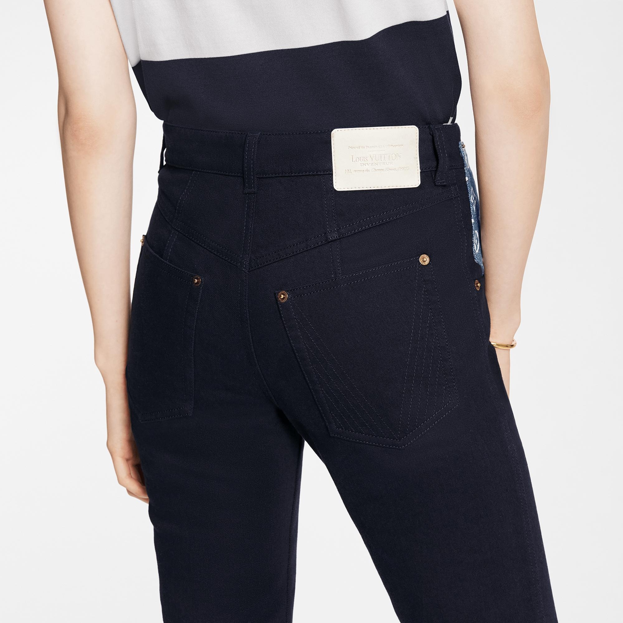 Monogram Pocket Skinny Jeans - 5