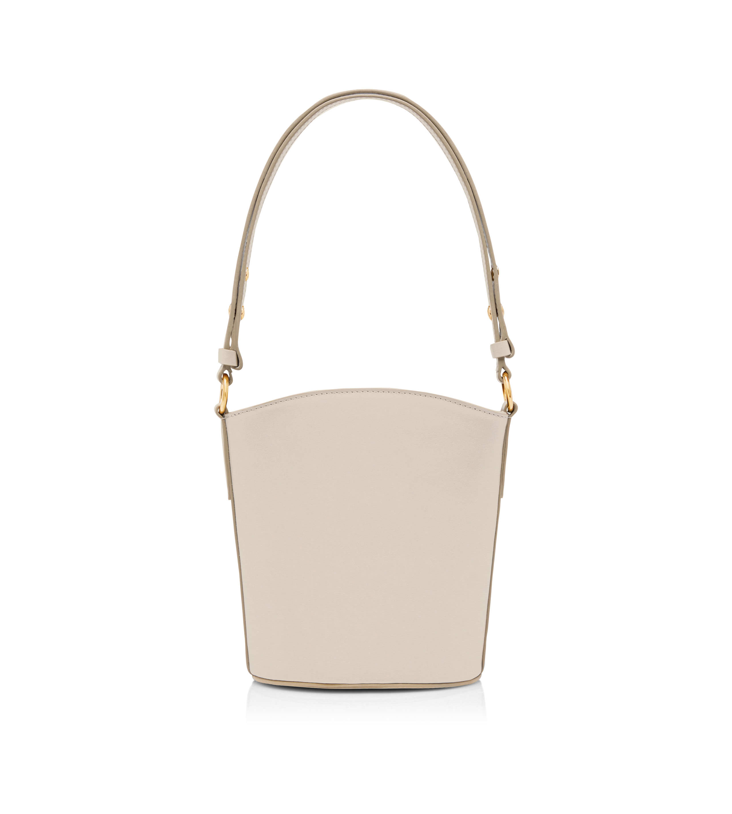 PALMELLATO-EFFECT LEATHER WHITNEY SMALL BUCKET BAG - 3