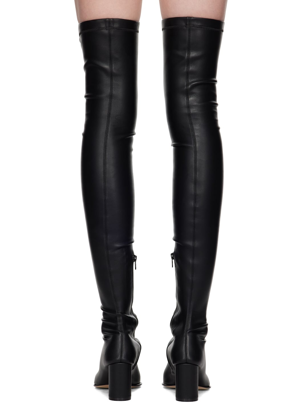 Black Over-The-Knee Tall Boots - 2