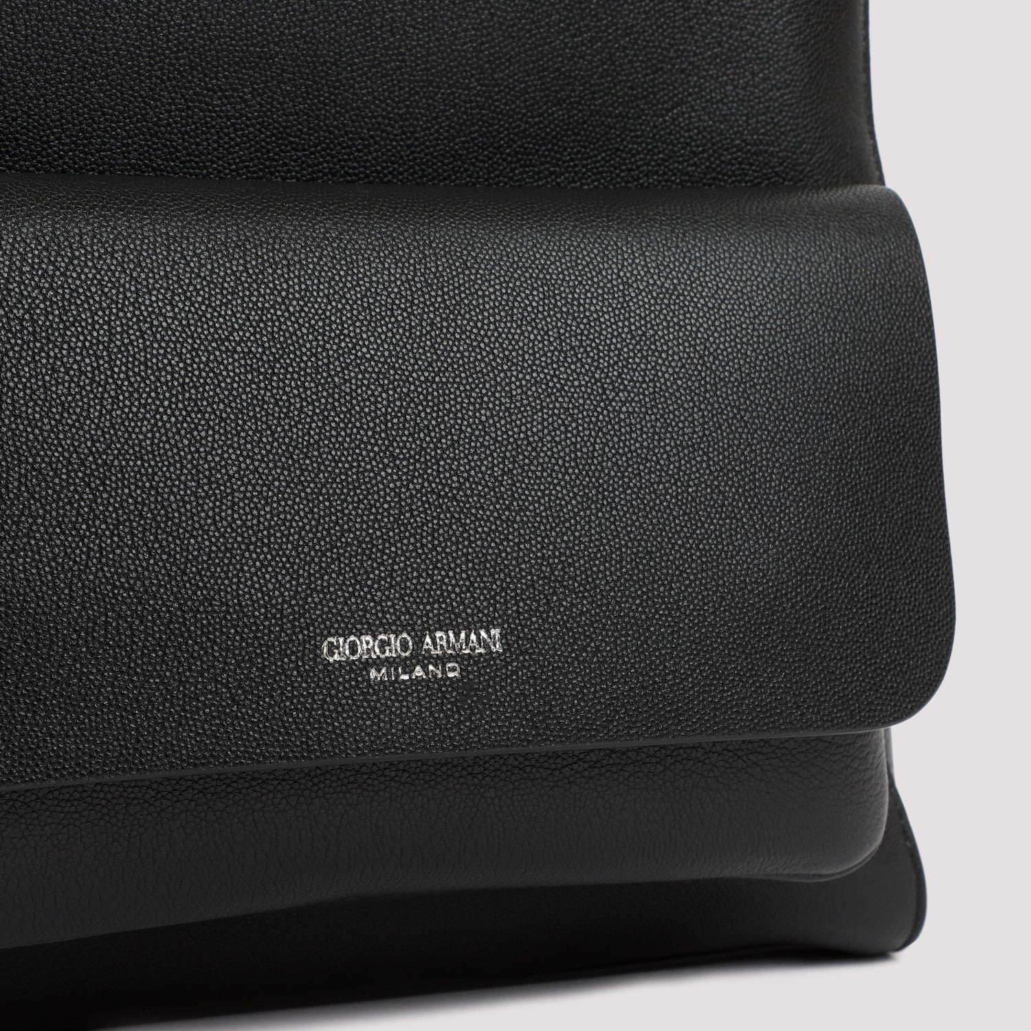 Giorgio Armani Grained Calf Leather Backpack Men - 4