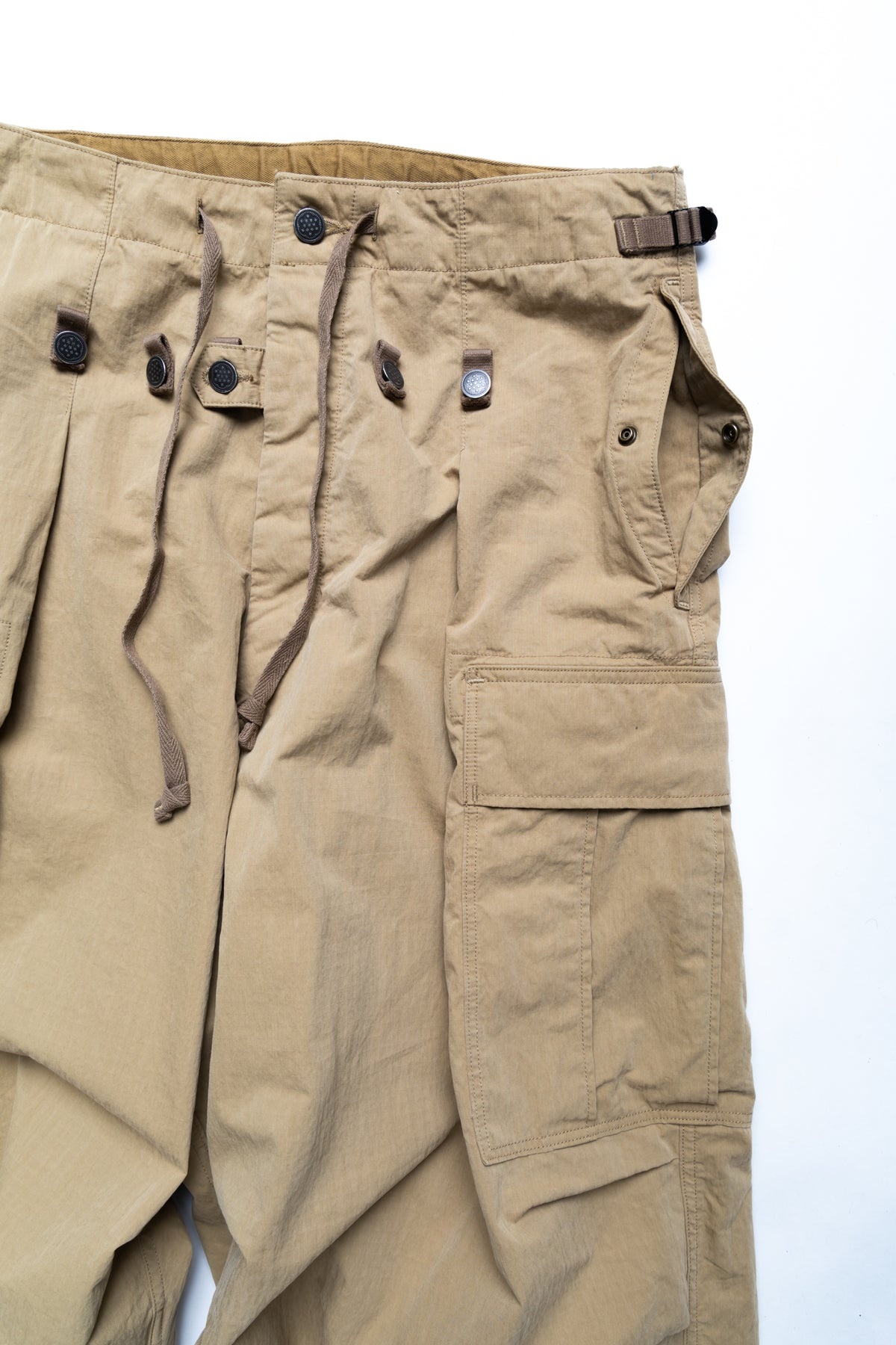 Rip Stop JUMBO Cargo Pants - Beige - 7