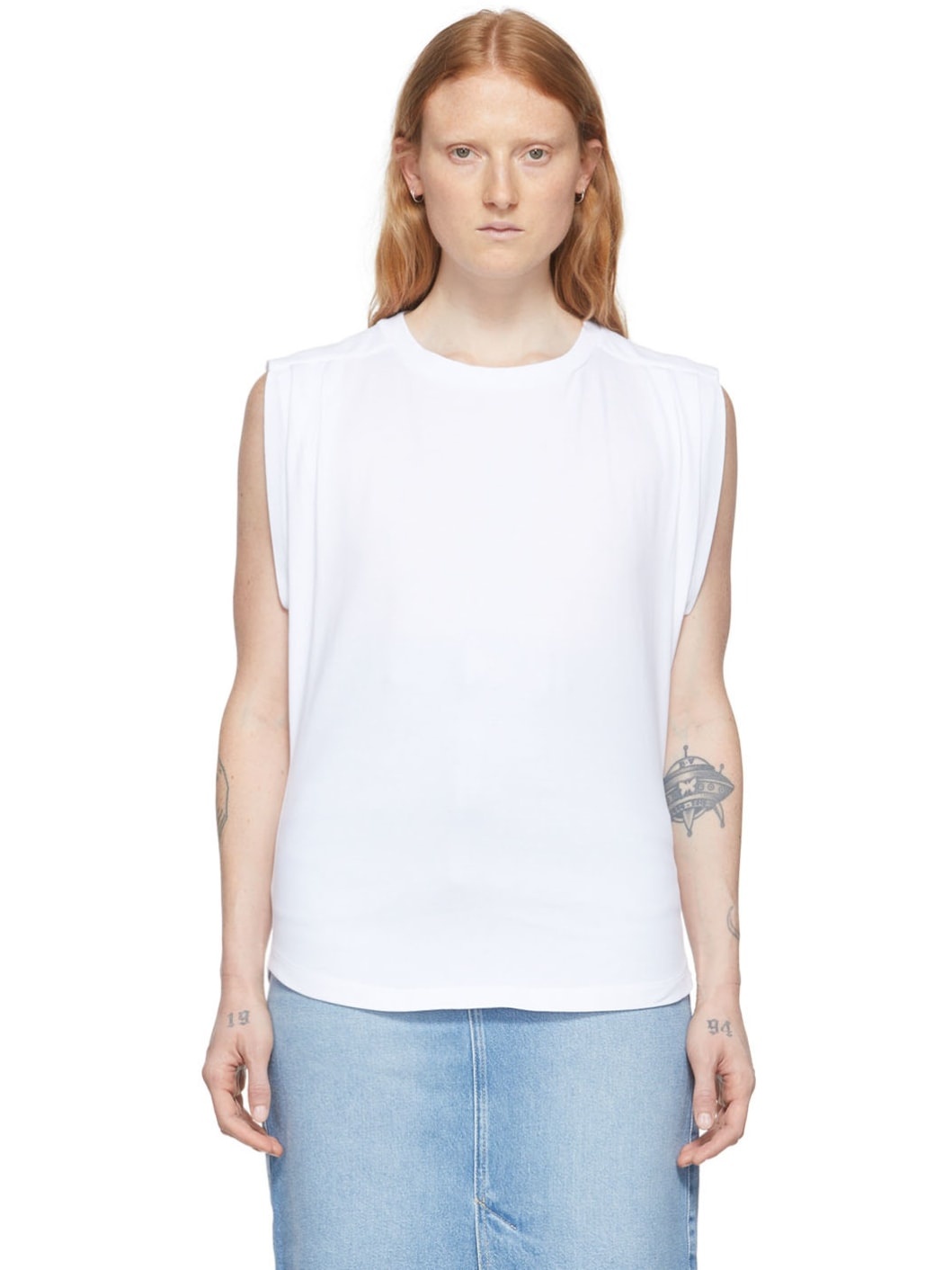 White Zutti Tank Top - 1