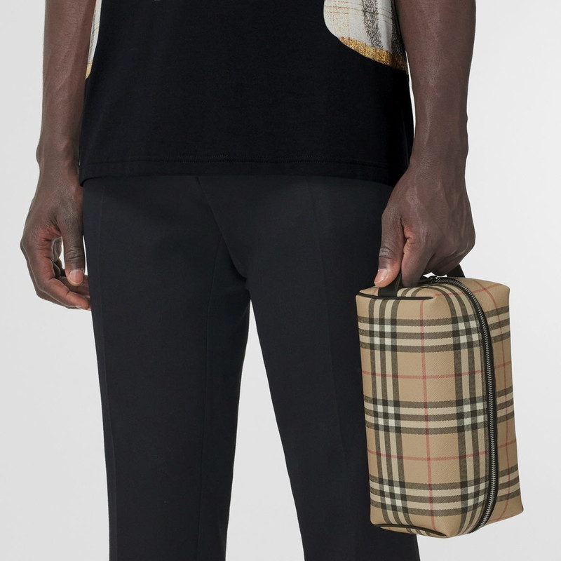 Vintage Check Travel Pouch 8