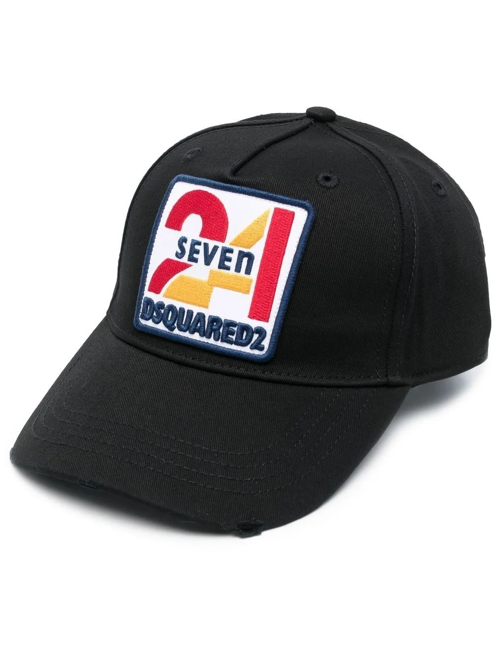 logo-embroidered cotton cap - 1