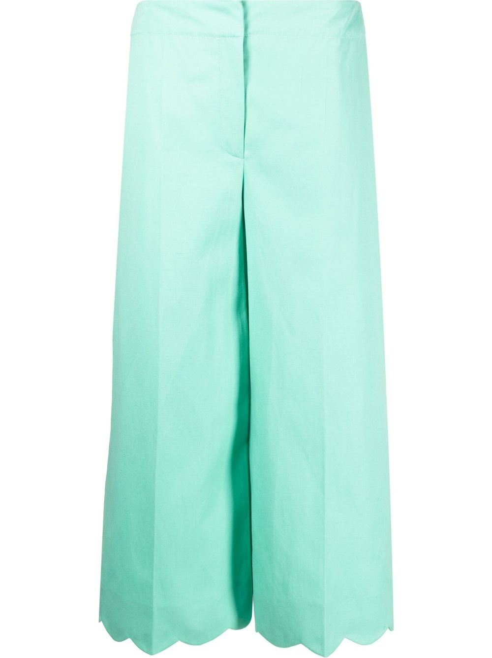 high-waist cropped trousers - 1