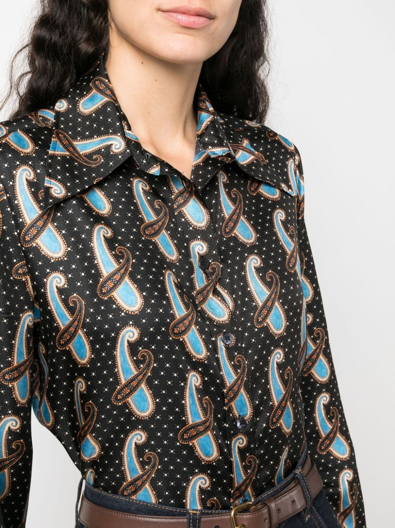 paisley-print silk shirt 5