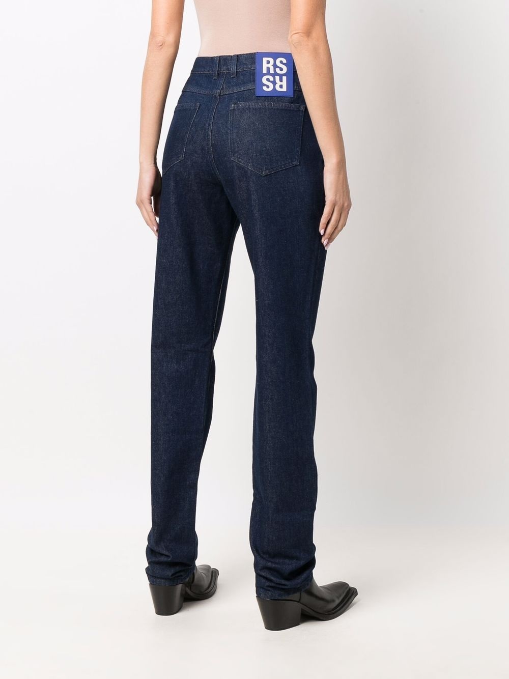 high-rise straight-leg jeans - 4