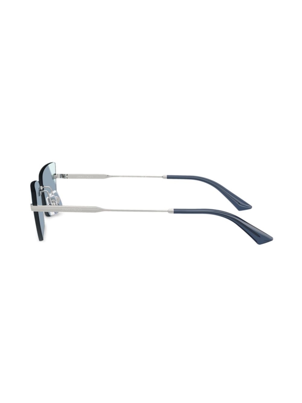 geometric-frame sunglasses - 3