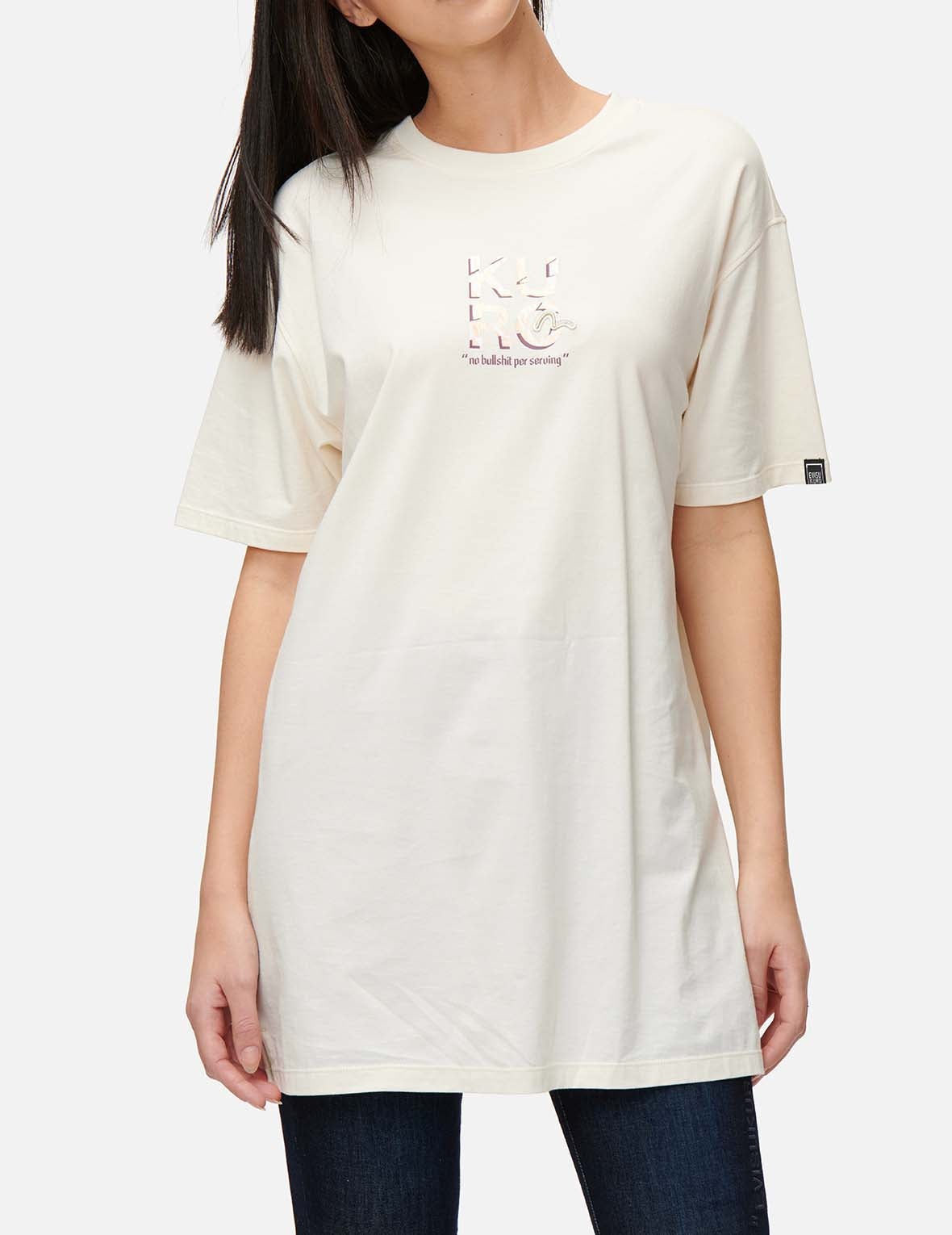 Ukiyo-E Infused Logo Label Print Oversized T-shirt - 8