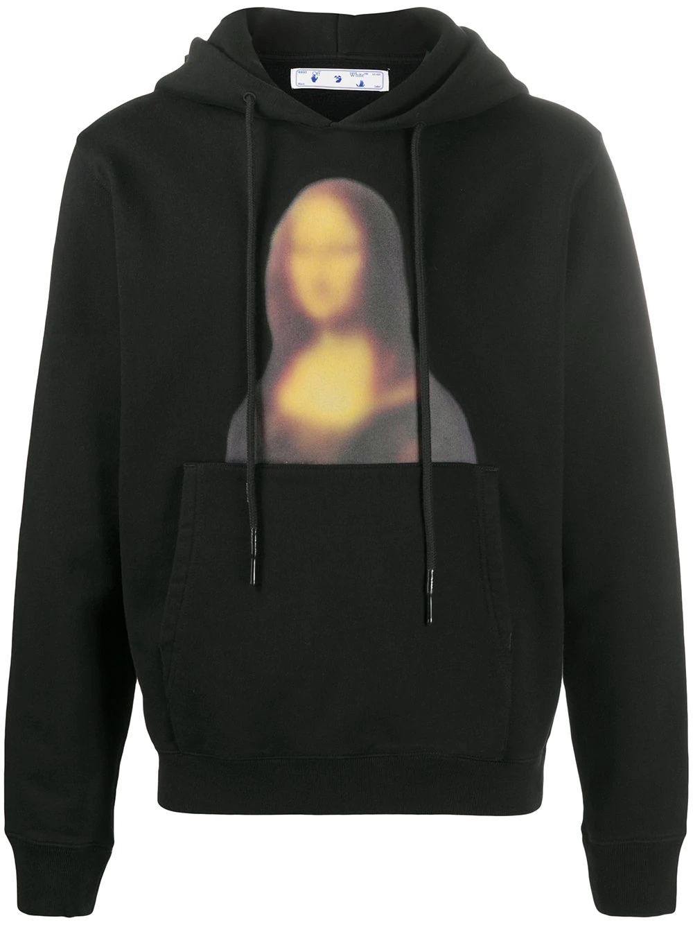 Blurred Monalisa slim-fit hoodie - 1