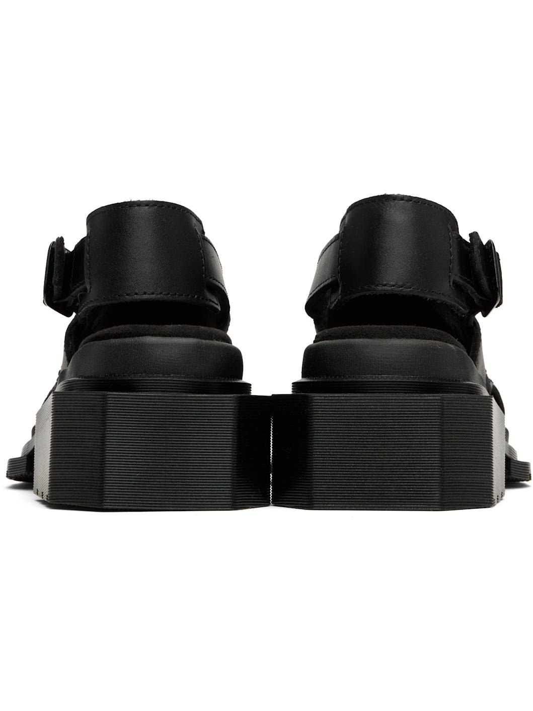 Black Maybole Open Toe Mules - 2