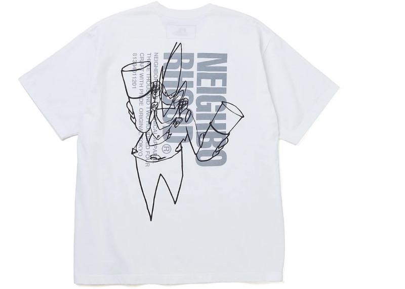 NEIGHBORHOOD Neighborhood x Futura Laboratories FL-007 Tee White outlook