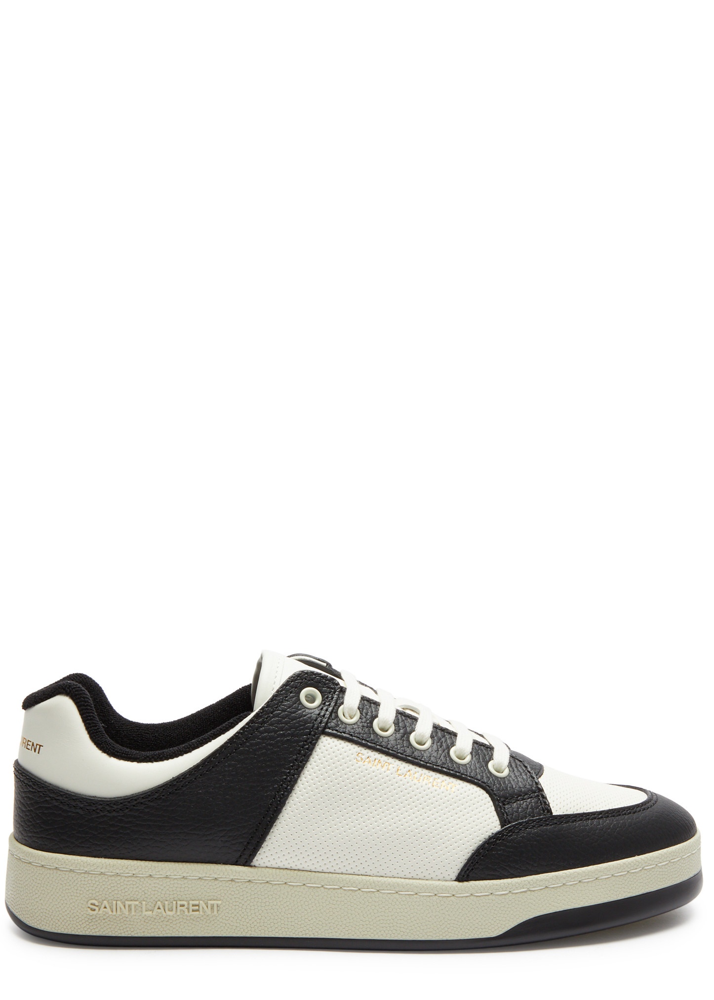 SL/61 panelled leather sneakers - 1