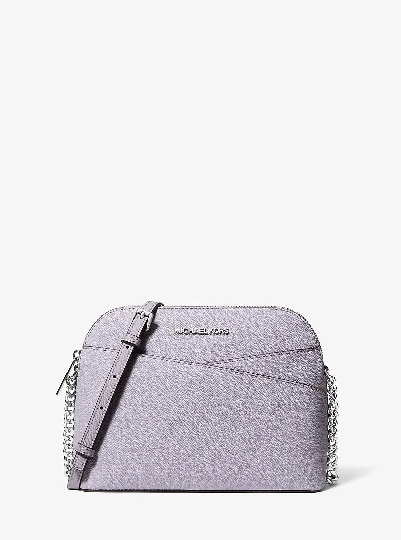 Jet Set Travel Medium Logo Dome Crossbody Bag - 1