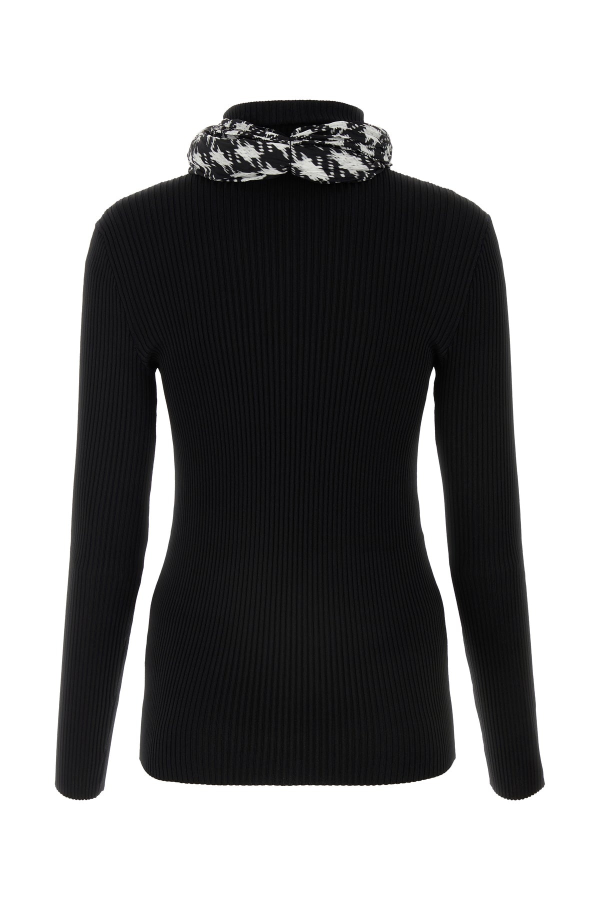 Black viscose blend sweater - 2