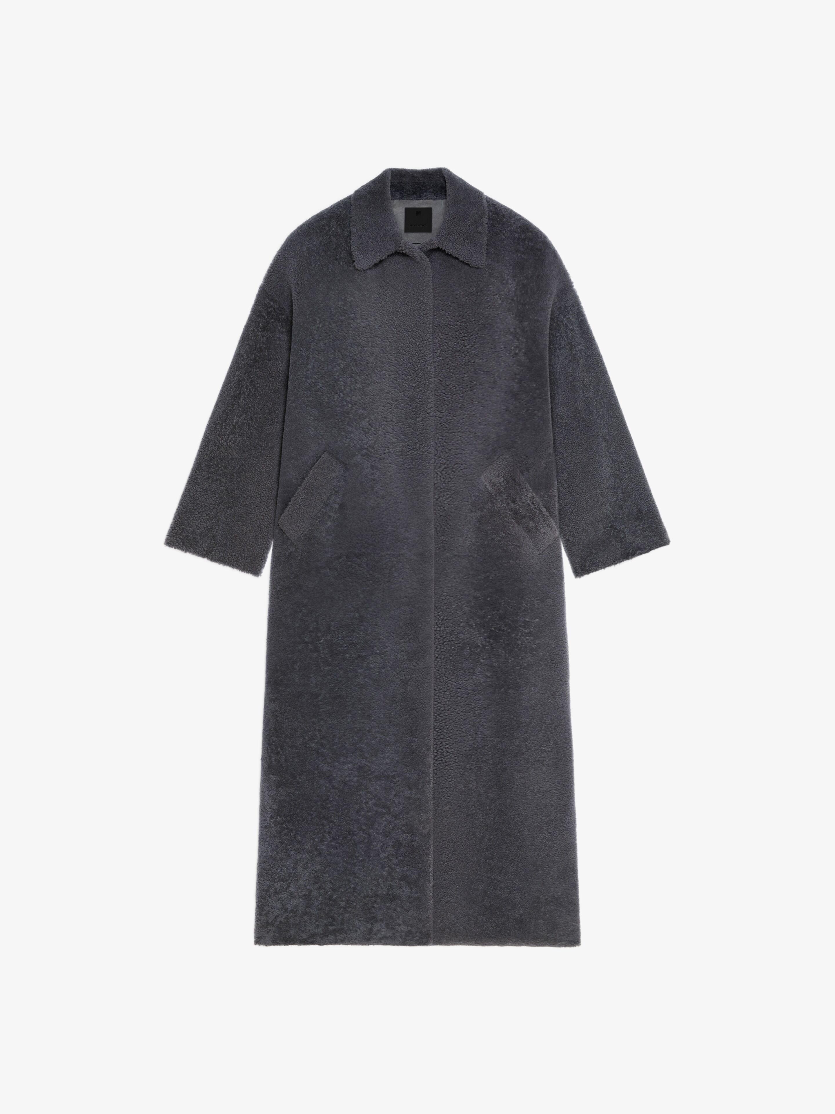 OVERSIZED COAT IN SHEARLING - 1