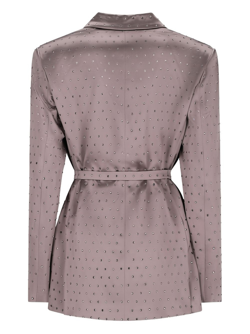 THE ANDAMANE crystal belted blazer outlook